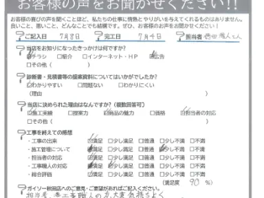折込チラシを見て